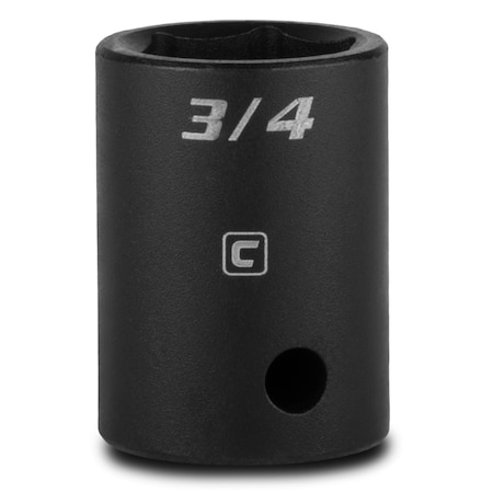 Capri Tools 1/2 in Drive 3/4 in 6-Point SAE Shallow Impact Socket 5-5057